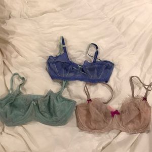 Lot of 3 bras 34DD